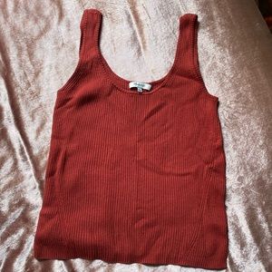 Madewell Red Sweater Tank Top